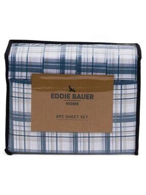 EDDIE BAUER Plaid Sheet Set